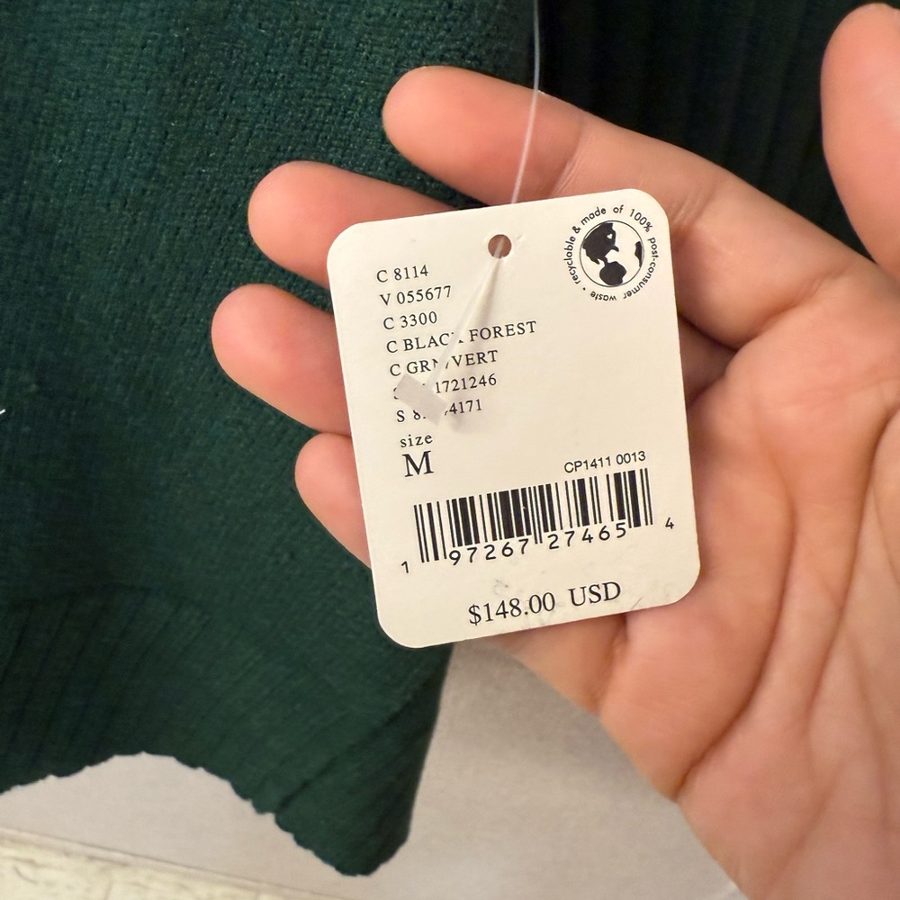 Free People Orion A Line Tunic Women's M lagenlook oversized V neck sweater Nwt - Picture 2 of 5